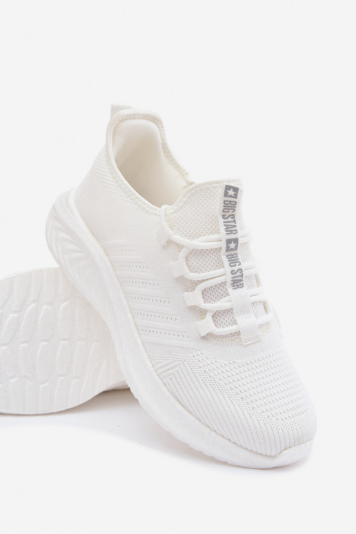 Chaussures de sport pour hommes blanches Big Star UU174004
