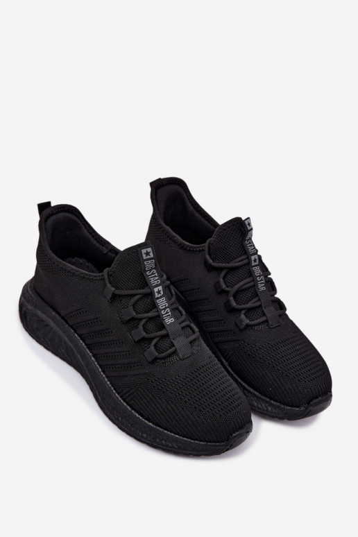 Chaussures de sport pour hommes noires Big Star UU174003