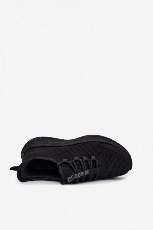 Chaussures de sport pour hommes noires Big Star UU174003