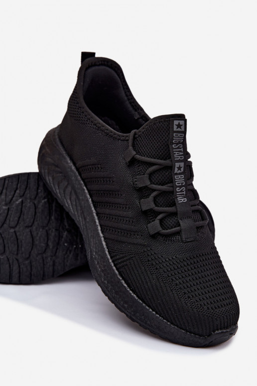 Chaussures de sport pour hommes noires Big Star UU174003