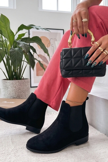 Bottines noires avec tige élastique Cinzia 2