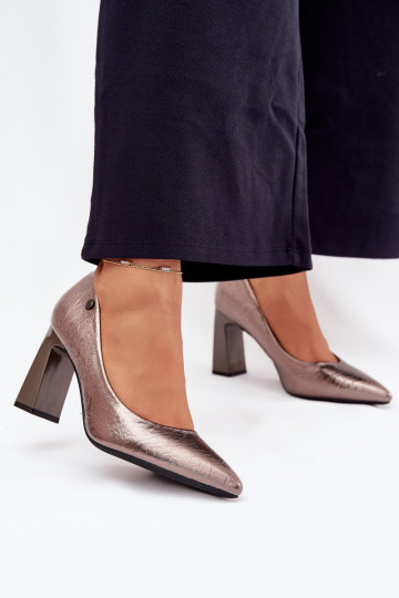 Chaussures à talons gris Vinceza 62252