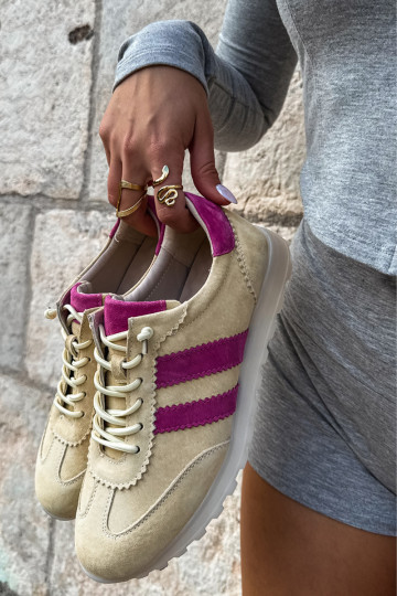 Baskets en daim jaunes Cuddla 2