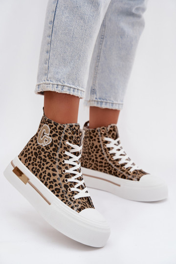 Chaussures décontractées avec plateforme et imprimé léopard Meloria 2
