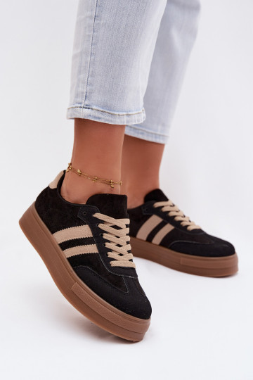 Chaussures de sport noires avec plateforme Giselia 2