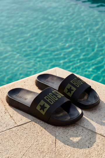 Chaussons pour hommes noires "Big Star SS174359" 2