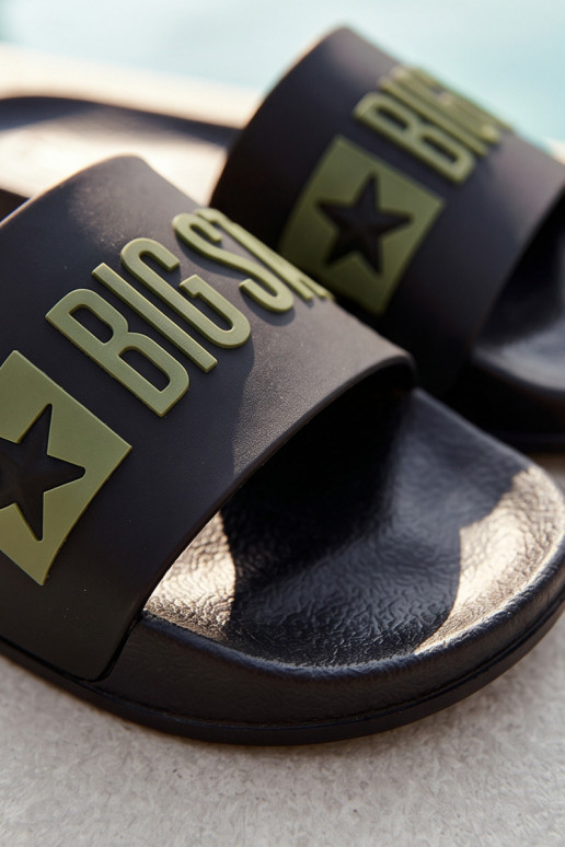 Chaussons pour hommes noires "Big Star SS174359"