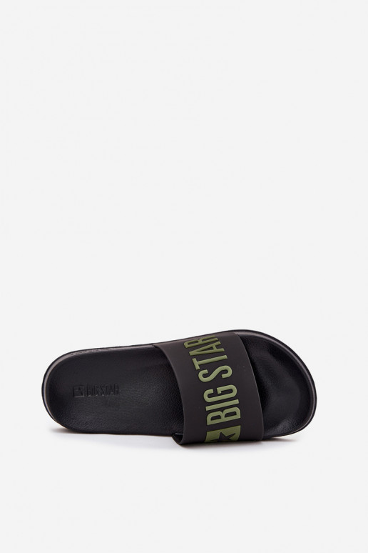 Chaussons pour hommes noires "Big Star SS174359"