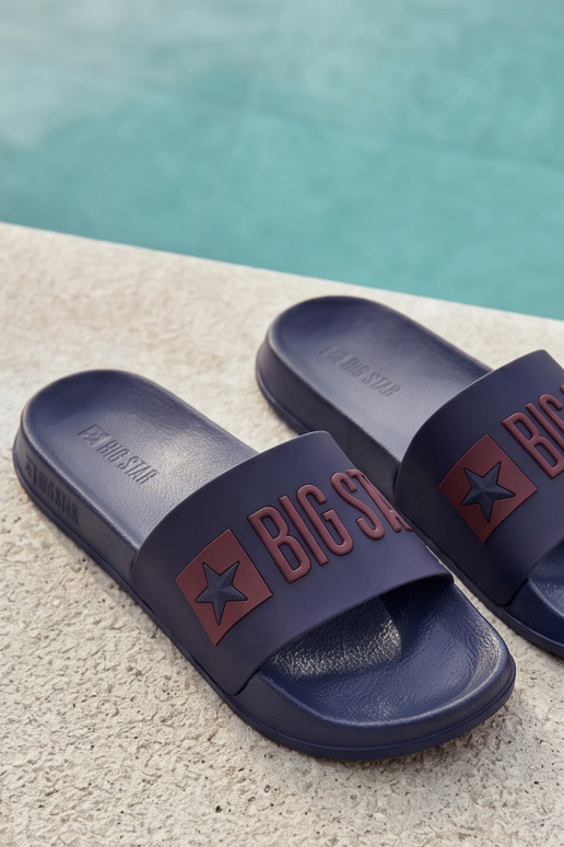 Chaussons pour hommes bleu foncé "Big Star SS174361"