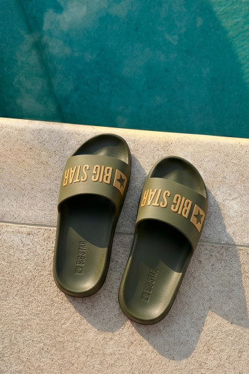 Chaussons pour hommes verts "Big Star SS174360"