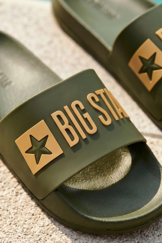 Chaussons pour hommes verts "Big Star SS174360"