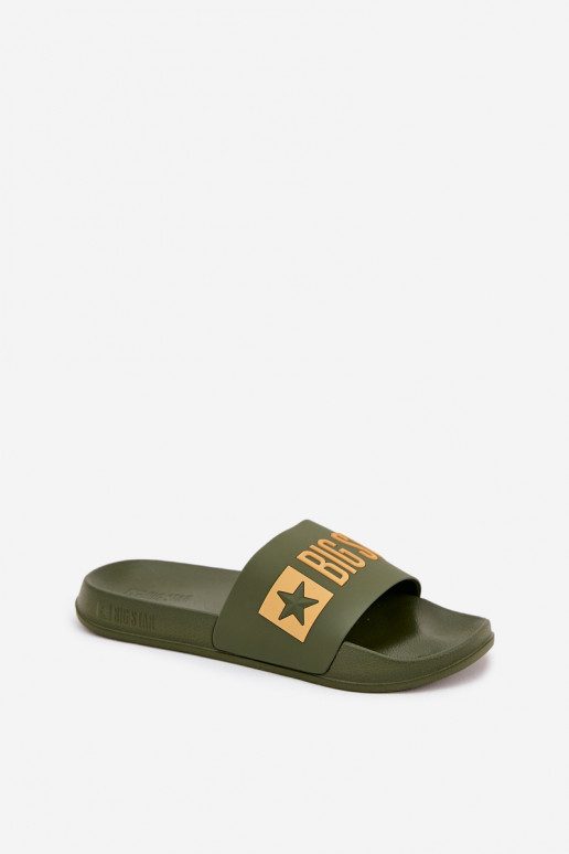 Chaussons pour hommes verts "Big Star SS174360"