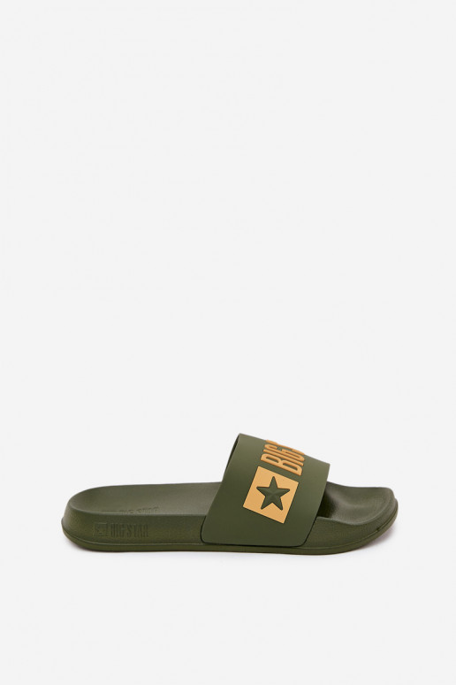 Chaussons pour hommes verts "Big Star SS174360"