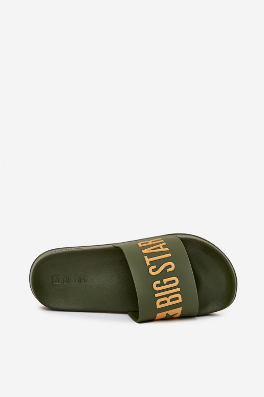 Chaussons pour hommes verts "Big Star SS174360"