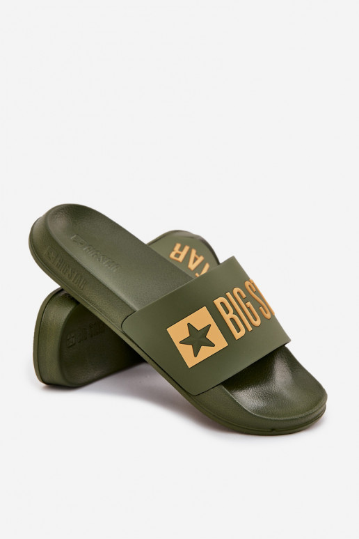 Chaussons pour hommes verts "Big Star SS174360"