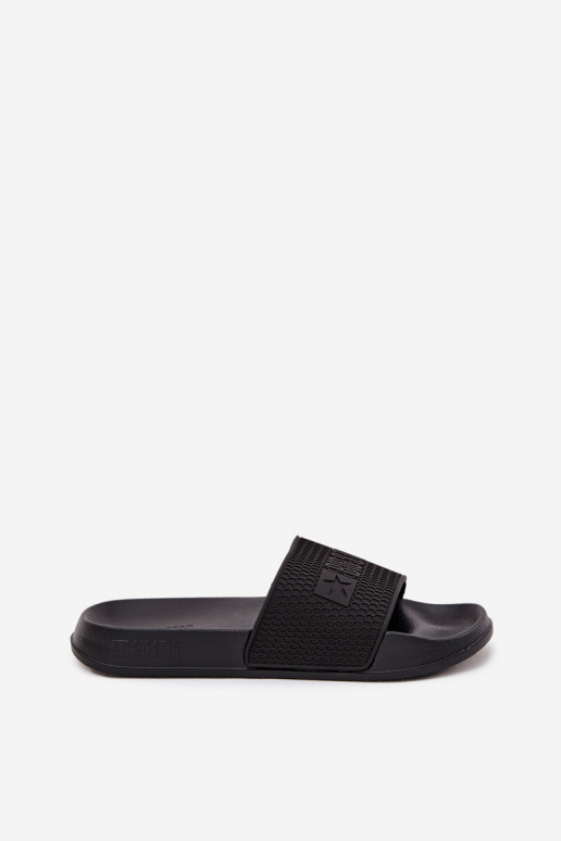 claquettes pour hommes avec semelle légère Big Star SS174356 noires