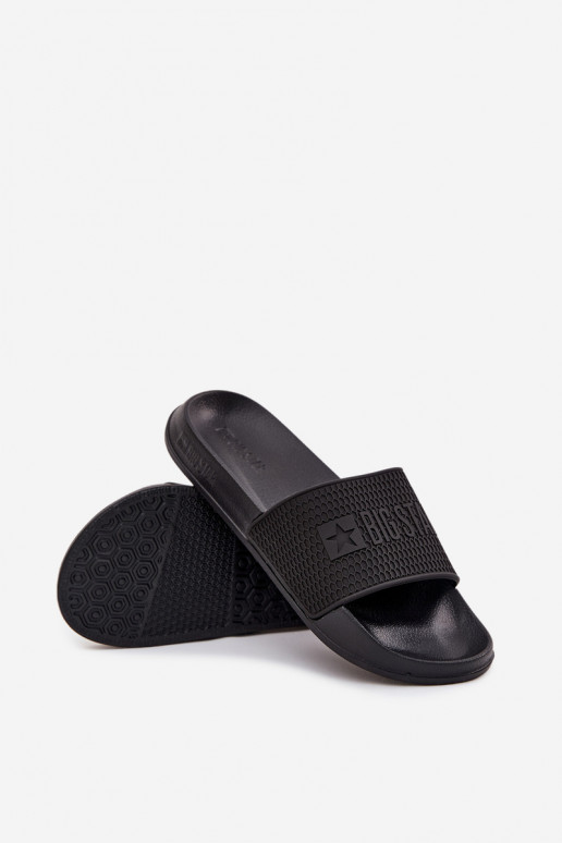 claquettes pour hommes avec semelle légère Big Star SS174356 noires