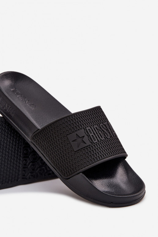 claquettes pour hommes avec semelle légère Big Star SS174356 noires
