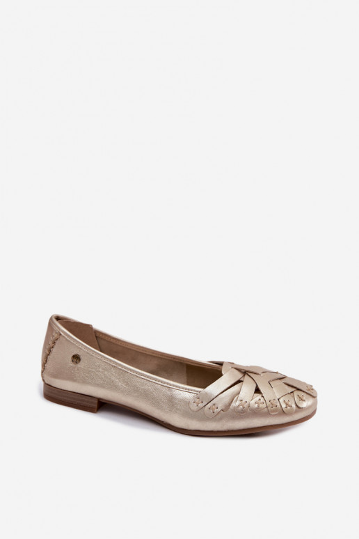 Ballerines dorées Tai turiciejka P7542-41