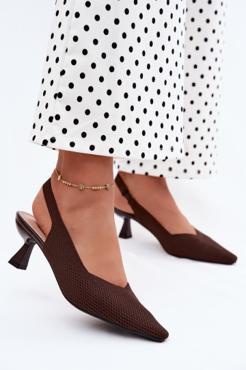Sandales à talons hauts chocolat Typu Klepsydra Purea 2