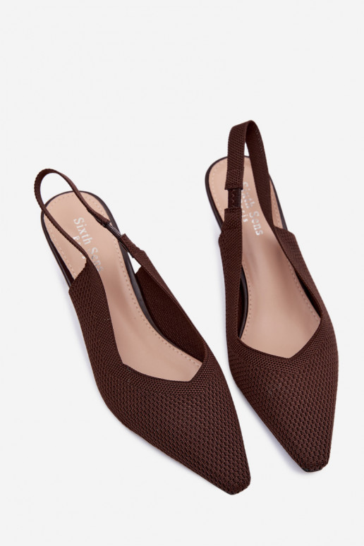 Sandales à talons hauts chocolat Typu Klepsydra Purea