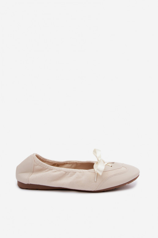 Ballerines sportives ivoire avec des détails élégants Peonia