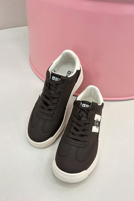 Chaussures de sport pour femmes Big Star UU274024 en couleur chocolat