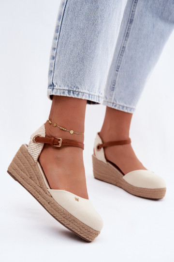 Espadrilles couleur sable avec plateforme 2