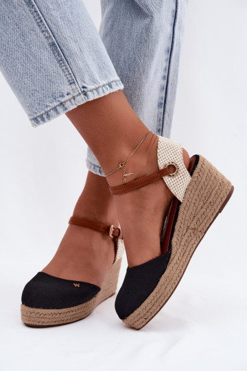 Espadrilles noires avec plateforme 2