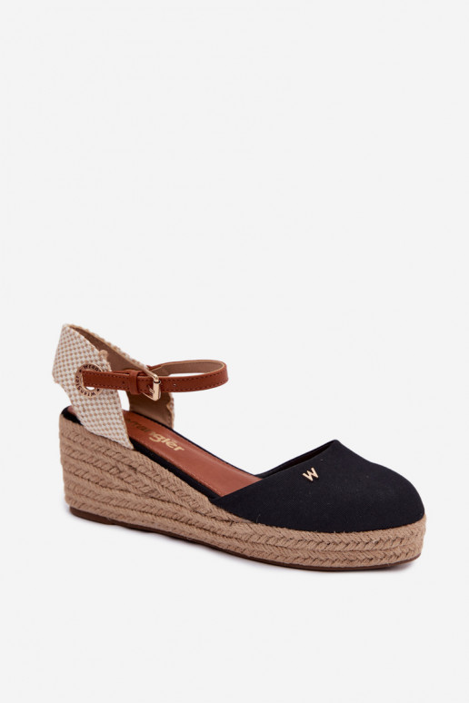 Espadrilles noires avec plateforme