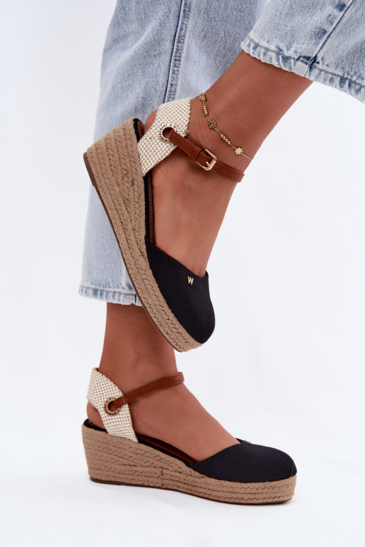 Espadrilles noires avec plateforme