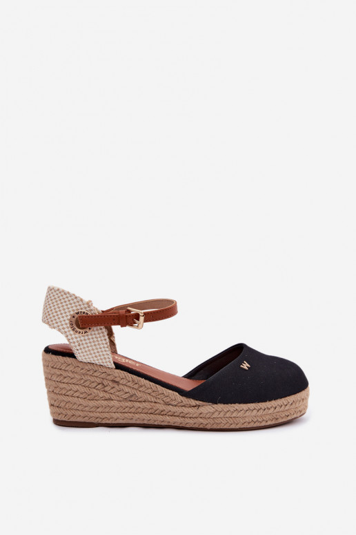 Espadrilles noires avec plateforme