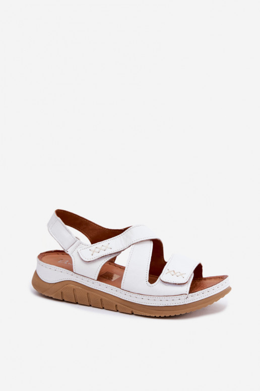 Sandales blanches pour femmes avec plateforme