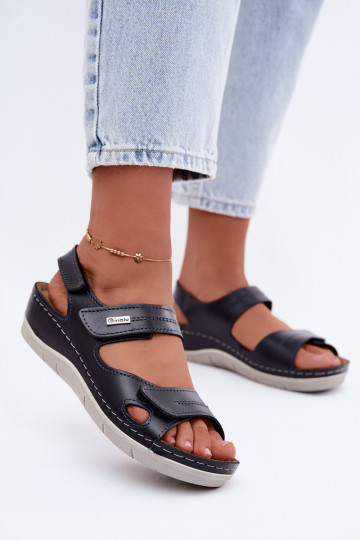 Sandales bleu foncé pour femmes Inblu 2