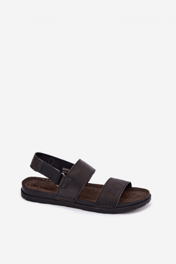 Sandales noires pour hommes INBLU