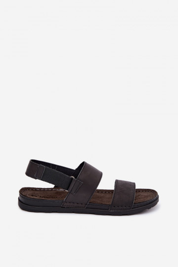 Sandales noires pour hommes INBLU 2