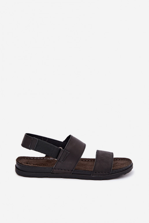 Sandales noires pour hommes INBLU
