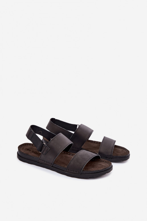 Sandales noires pour hommes INBLU