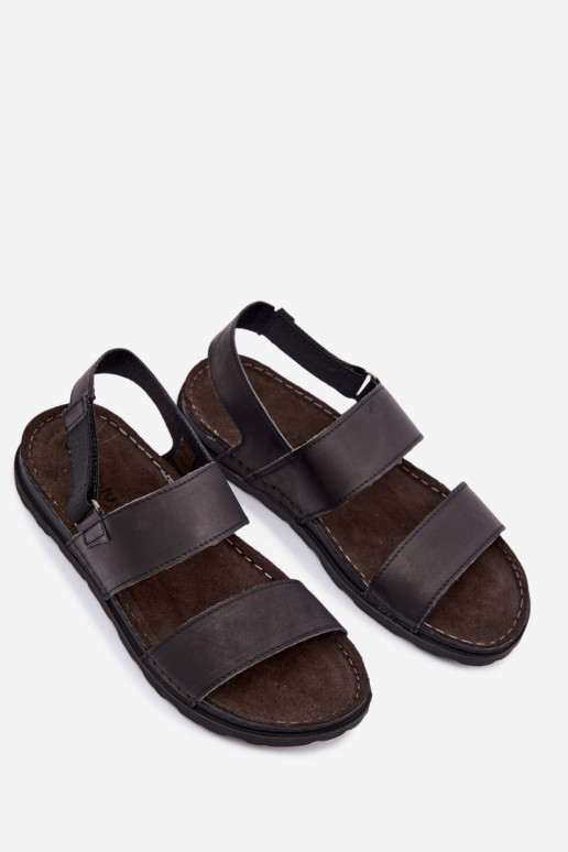 Sandales noires pour hommes INBLU