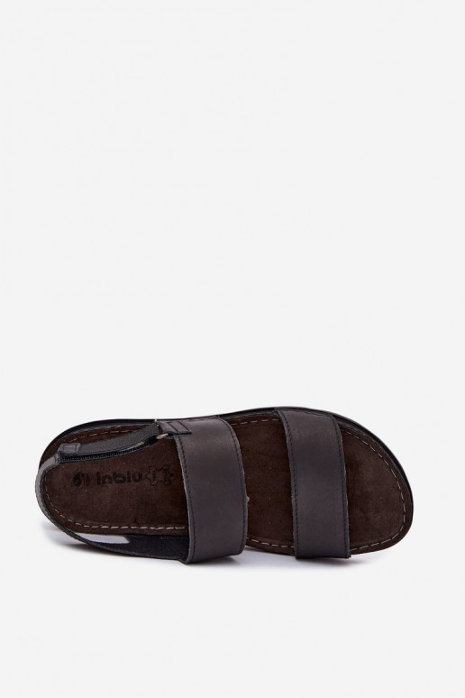 Sandales noires pour hommes INBLU