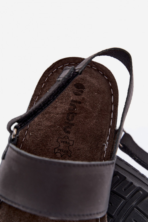 Sandales noires pour hommes INBLU
