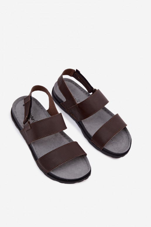 Sandales brun foncé pour hommes INBLU