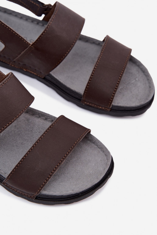 Sandales brun foncé pour hommes INBLU