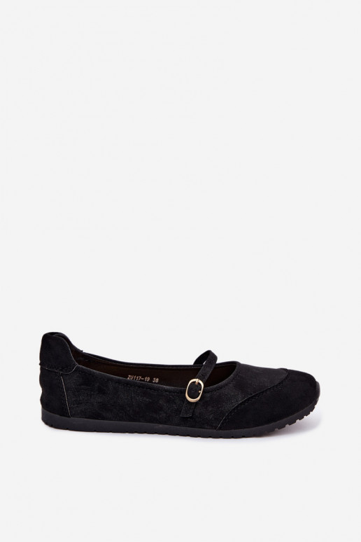 Ballerines de style sportif avec brides noires Charmy