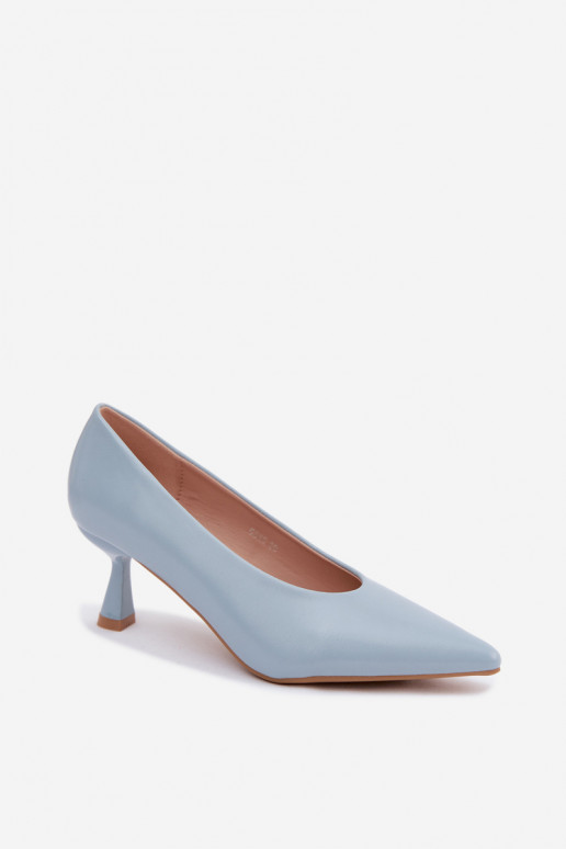 Chaussures pointues avec talons bleus Silenta