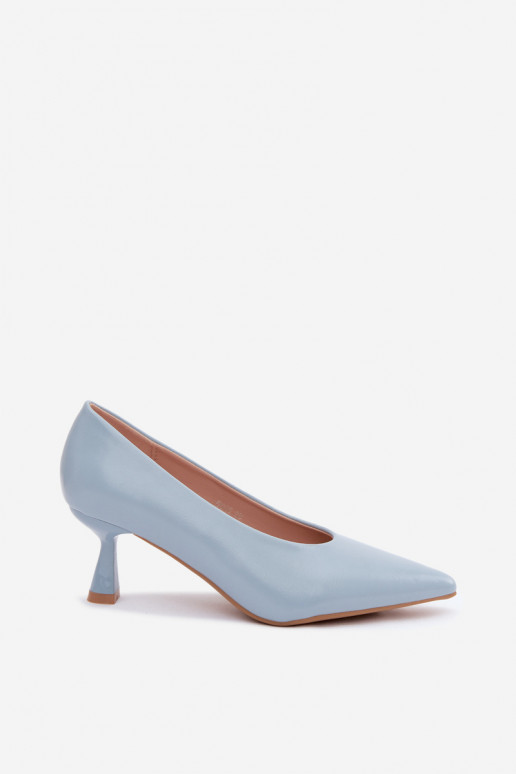 Chaussures pointues avec talons bleus Silenta