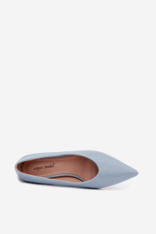 Chaussures pointues avec talons bleus Silenta