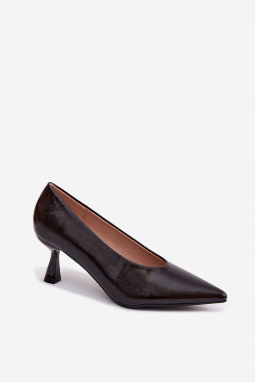 Chaussures pointues avec talons CzekoladoĮe Silenta