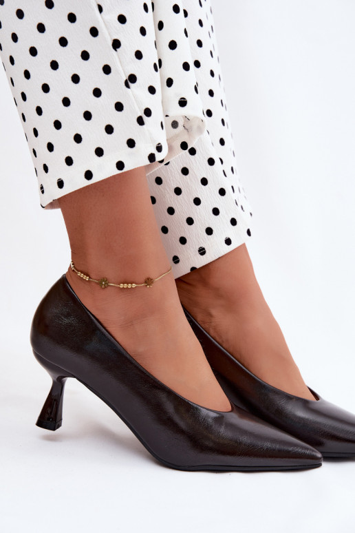 Chaussures pointues avec talons CzekoladoĮe Silenta