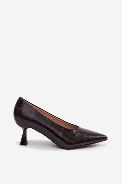 Chaussures pointues avec talons CzekoladoĮe Silenta